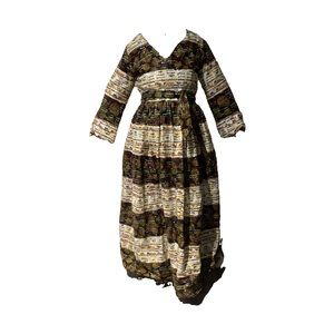 African print maxi dress